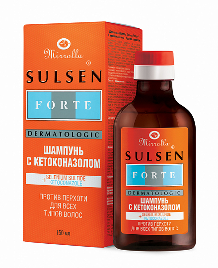 Шампунь «Mirrolla Sulsen Forte» с кетоконазолом - против перхоти
