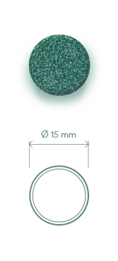 Таблетка плоскоцилиндрическая с фаской Ø 15 мм