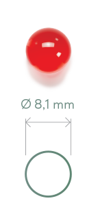 Бесшовные сферические капсулы (ROUND) 270 мг