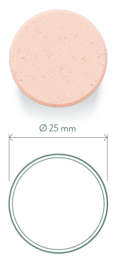Таблетка плоскоцилиндрическая с фаской Ø 25 мм