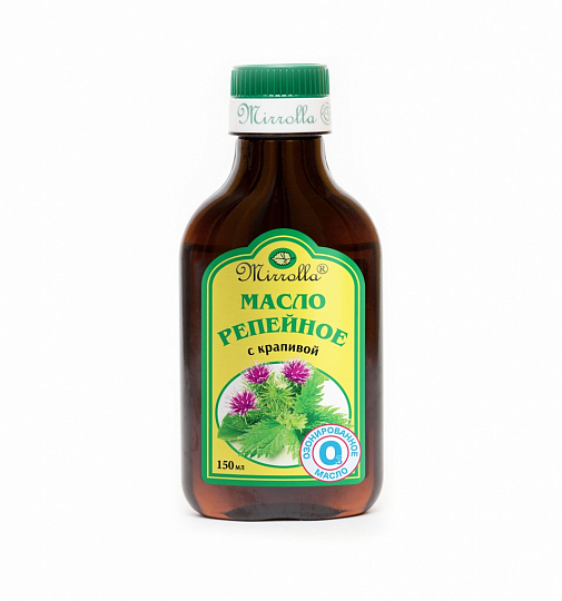 Репейное масло с крапивой (ОЗОНИРОВАННОЕ) «Мирролла»